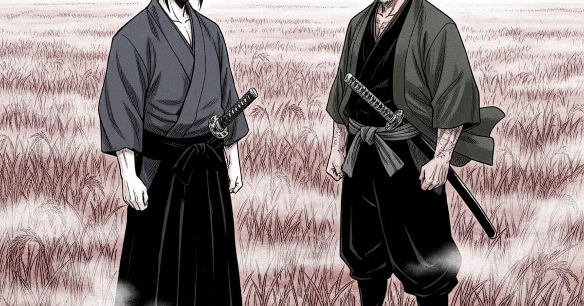 Manga-style AI comic panel — AI vertical-scroll webtoon panel with manhwa-style color generated with Tervix's Webtoon Maker