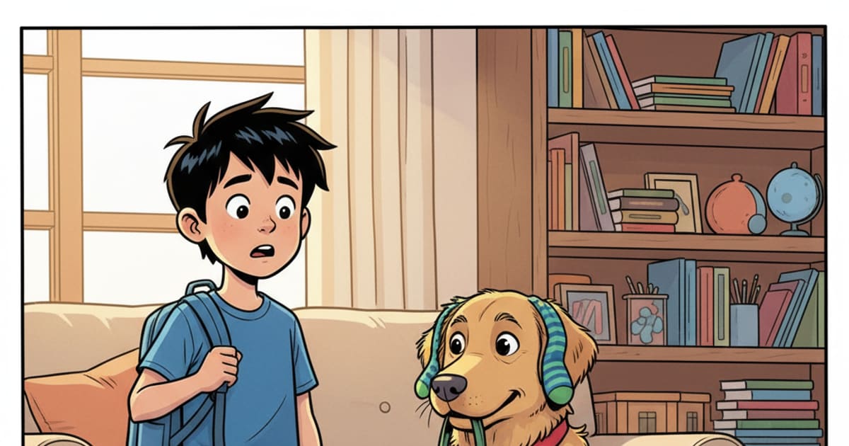 The Day My Dog Tried to Go to School, a Comic Book comic by Hrida Sandbhor