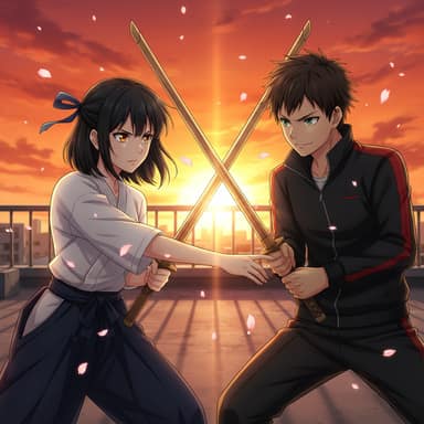 Anime-style AI comic panel — AI vertical-scroll webtoon panel with manhwa-style color generated with Tervix's Webtoon Maker
