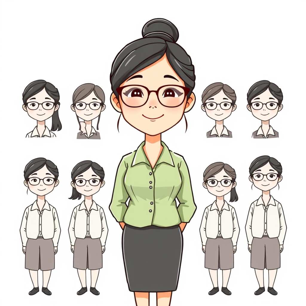 王老师 — character reference for 操场上的足球小将
