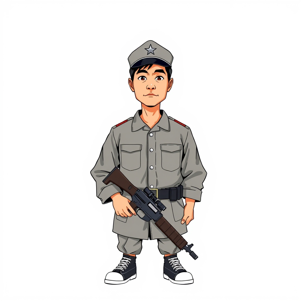八路军战士甲 — character reference for 王二小智斗鬼子