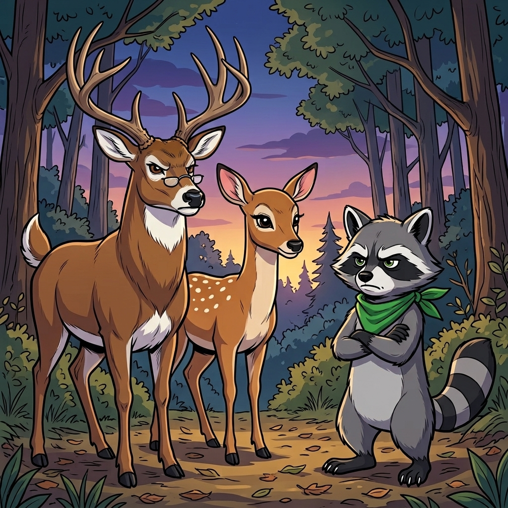 The Burn Pile Council — page 2 panel 2: Gus stands tall and delivers his final sentence, while Daisy nods in agreement behind him.